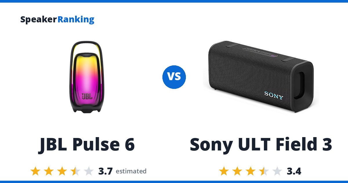 JBL Pulse 6 vs Sony ULT Field 3