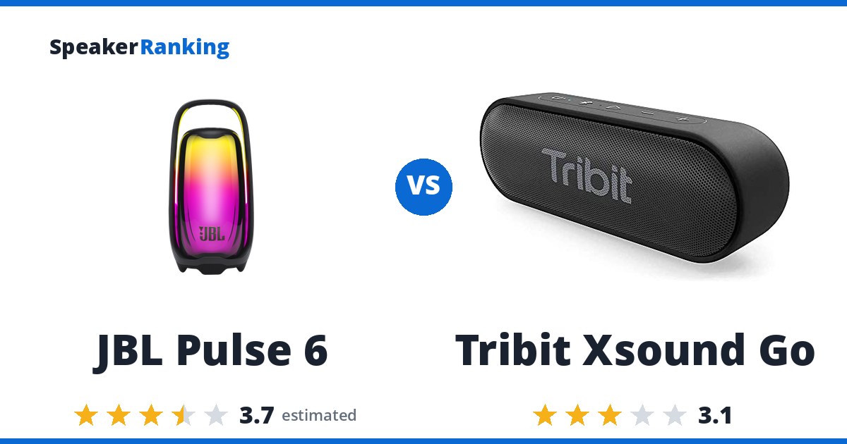 JBL Pulse 6 vs Tribit Xsound Go