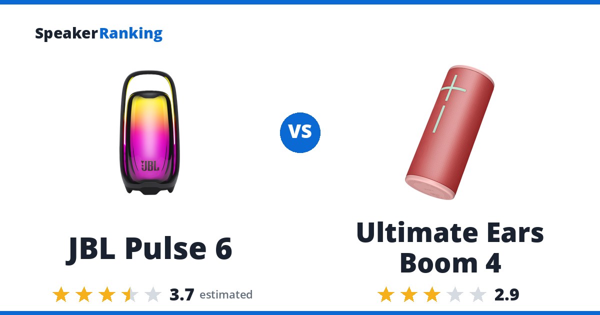 JBL Pulse 6 vs Ultimate Ears Boom 4