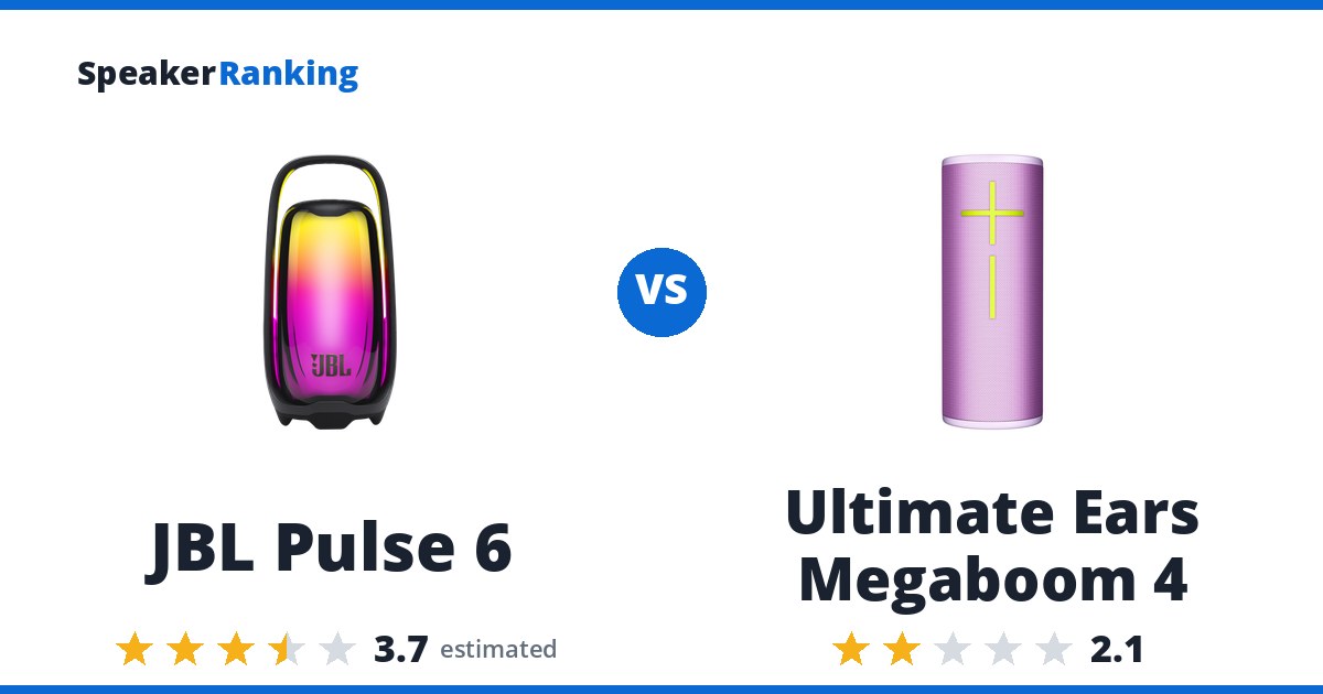 JBL Pulse 6 vs Ultimate Ears Megaboom 4