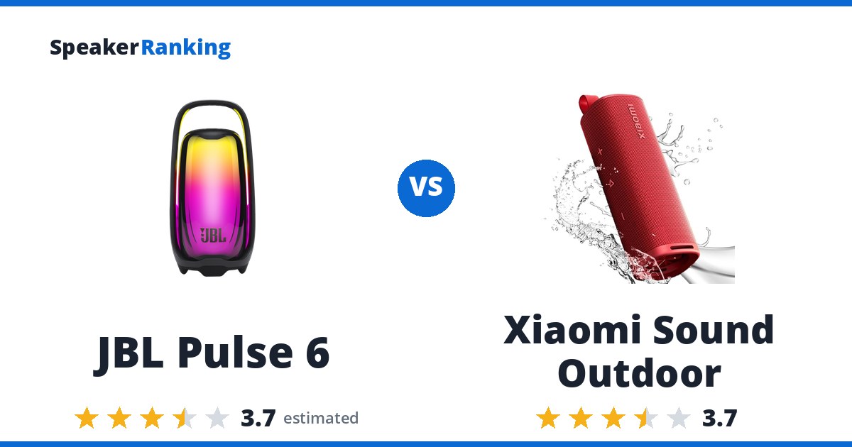 JBL Pulse 6 vs Xiaomi Sound Outdoor
