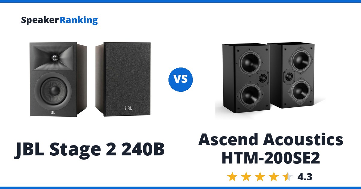 JBL Stage 2 240B vs Ascend Acoustics HTM-200SE2