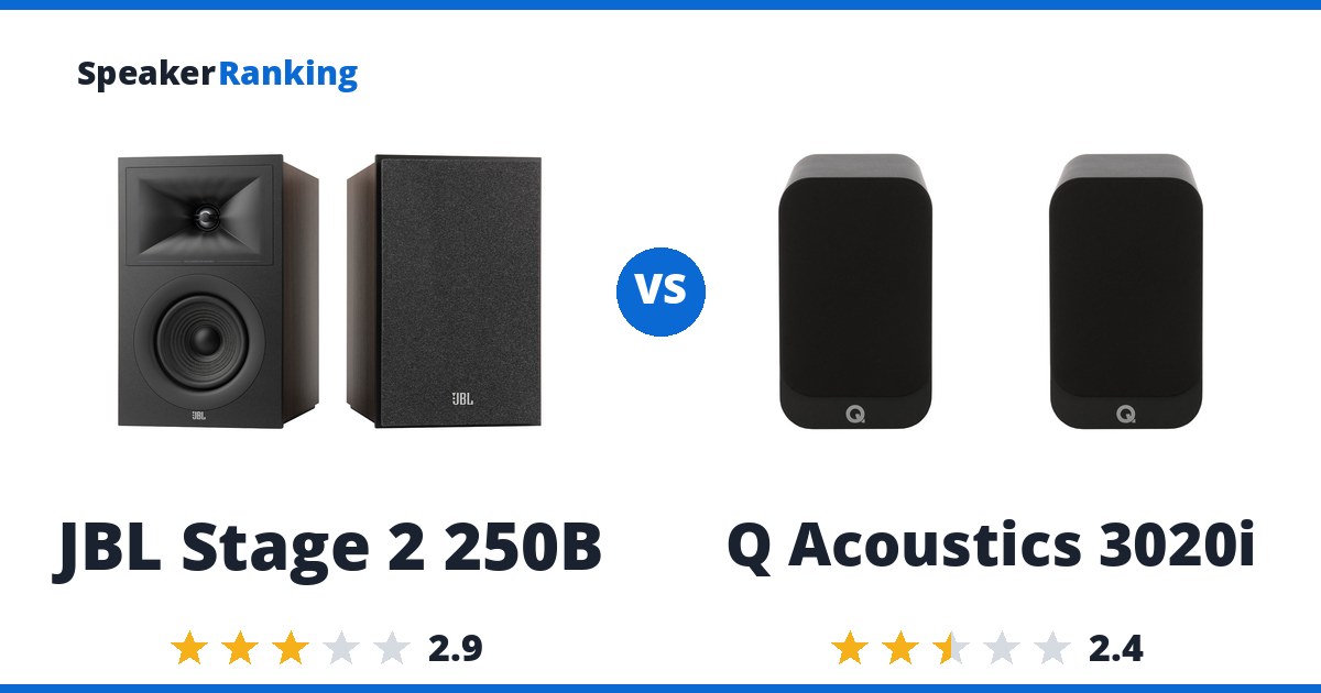 JBL Stage 2 250B vs Q Acoustics 3020i
