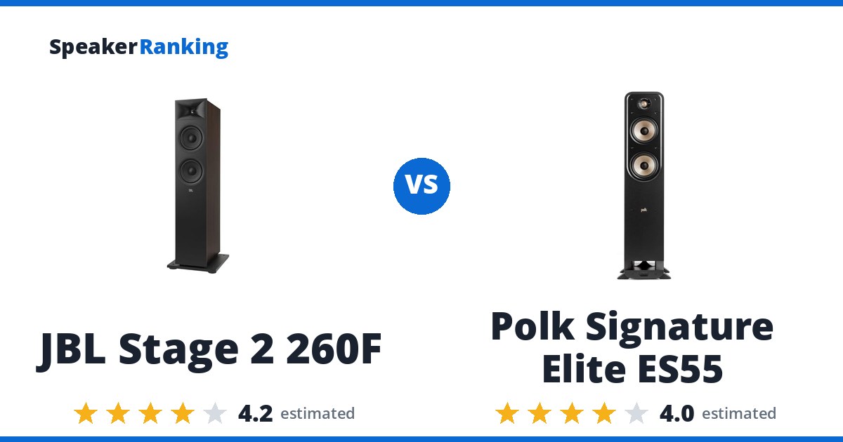 JBL Stage 2 260F vs Polk Signature Elite ES55