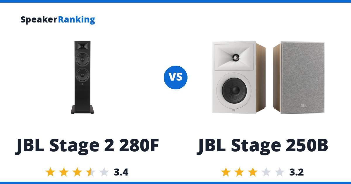 JBL Stage 2 280F vs JBL Stage 250B