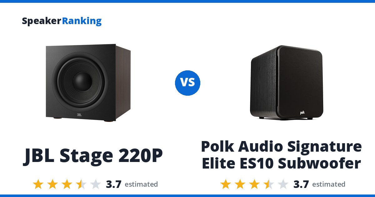 JBL Stage 220P vs Polk Audio Signature Elite ES10 Subwoofer