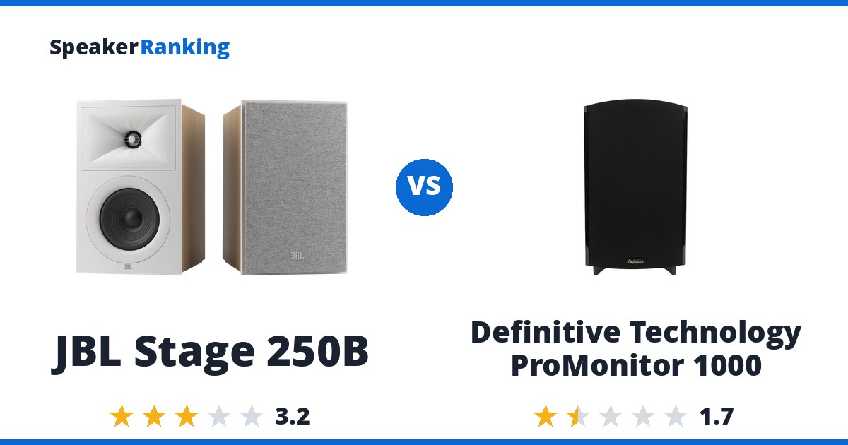 JBL Stage 250B vs Definitive Technology ProMonitor 1000