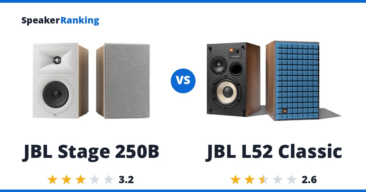 JBL Stage 250B vs JBL L52 Classic