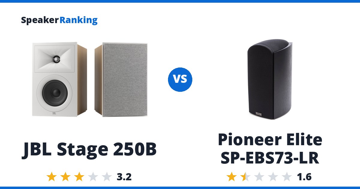 JBL Stage 250B vs Pioneer Elite SP-EBS73-LR