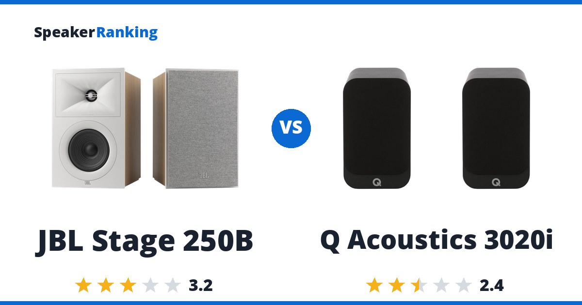 JBL Stage 250B vs Q Acoustics 3020i