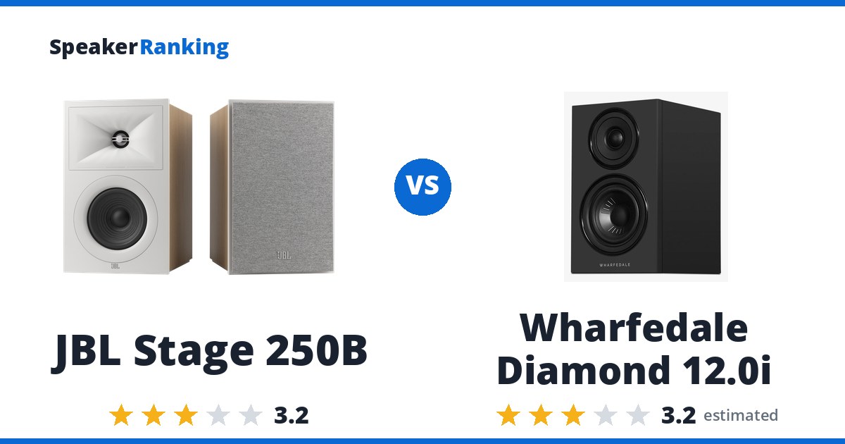 JBL Stage 250B vs Wharfedale Diamond 12.0i