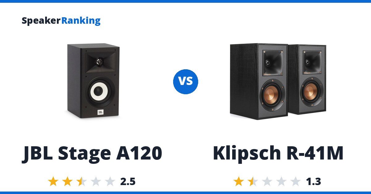 JBL Stage A120 vs Klipsch R-41M