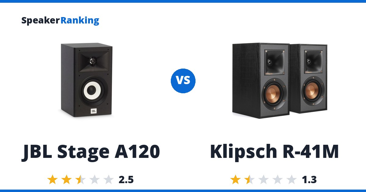 JBL Stage A120 vs Klipsch R-41M