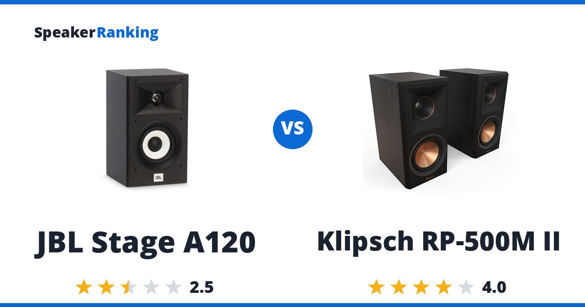 JBL Stage A120 vs Klipsch RP-500M II
