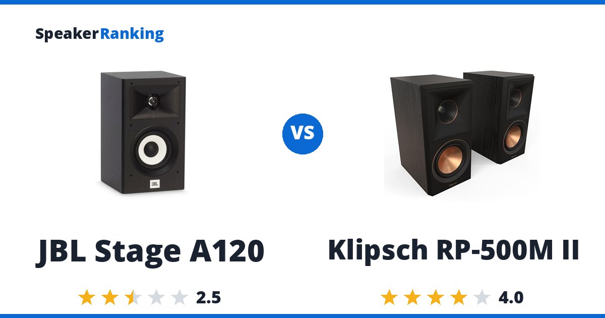 JBL Stage A120 vs Klipsch RP-500M II