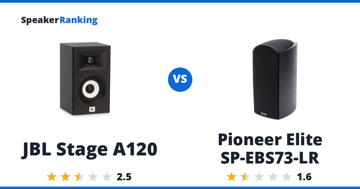 JBL Stage A120 vs Pioneer Elite SP-EBS73-LR