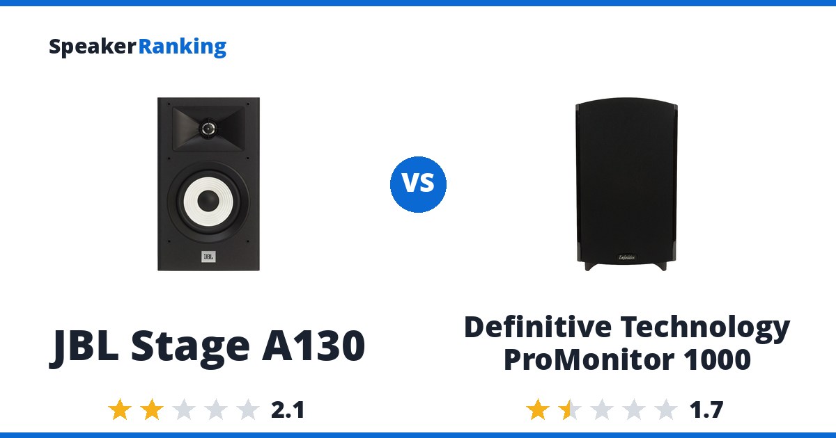 JBL Stage A130 vs Definitive Technology ProMonitor 1000