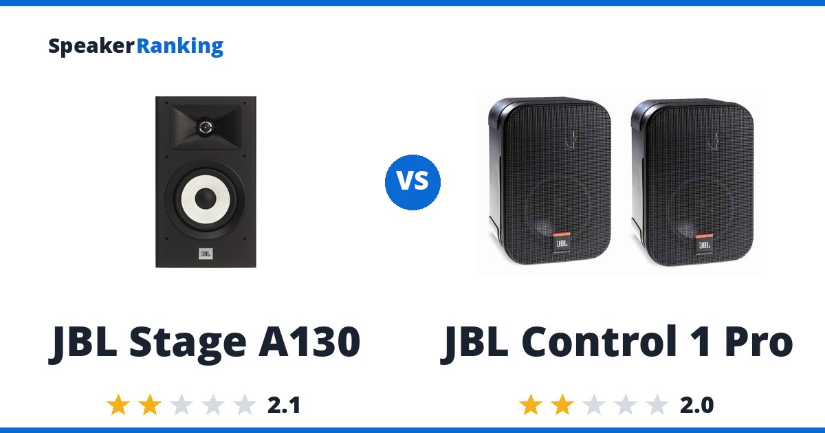 JBL Stage A130 vs JBL Control 1 Pro
