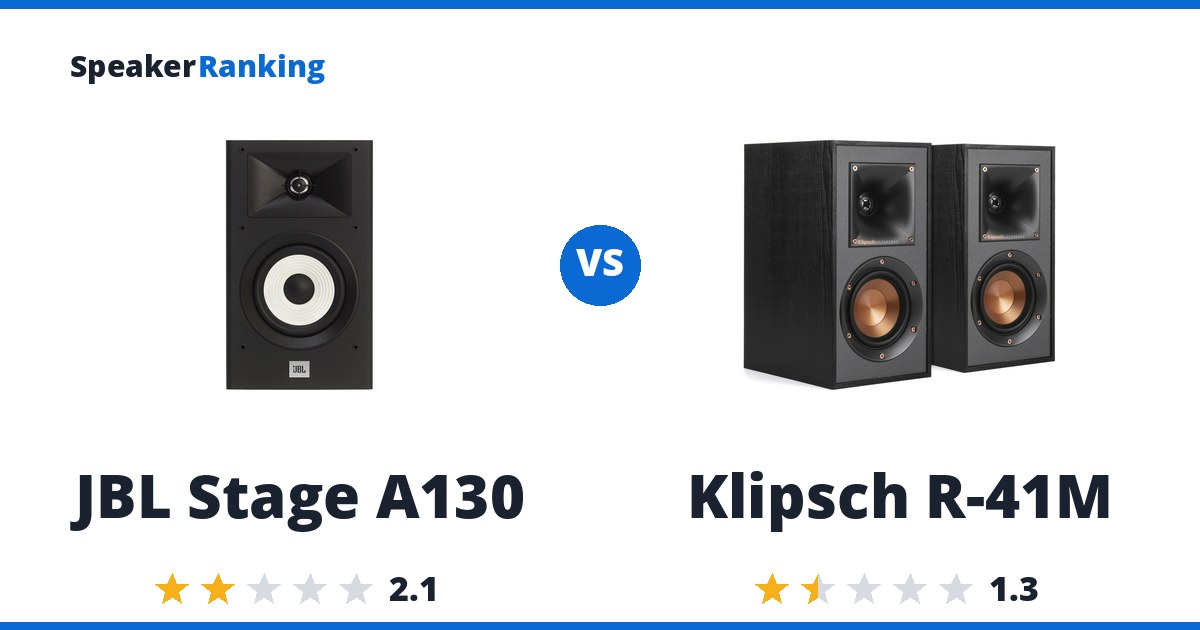 JBL Stage A130 vs Klipsch R-41M