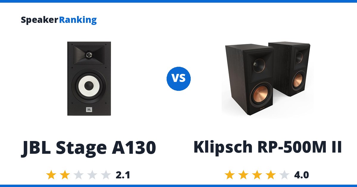 JBL Stage A130 vs Klipsch RP-500M II