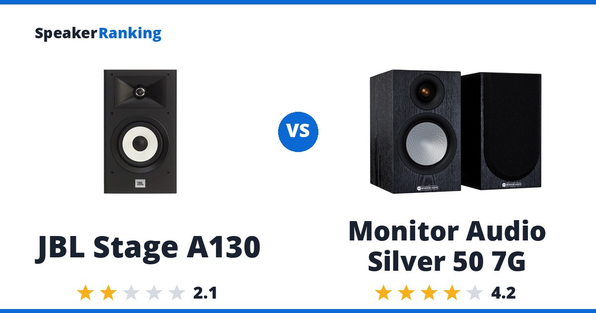 JBL Stage A130 vs Monitor Audio Silver 50 7G