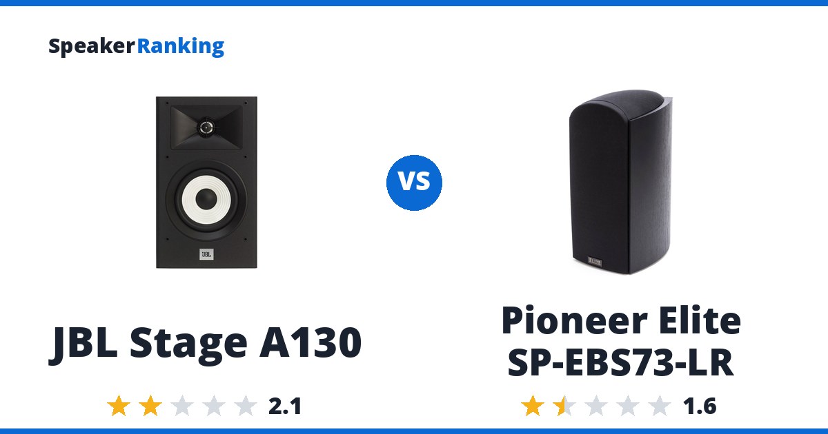 JBL Stage A130 vs Pioneer Elite SP-EBS73-LR