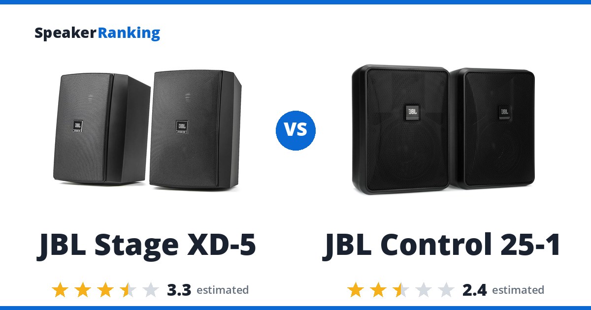 JBL Stage XD-5 vs JBL Control 25-1