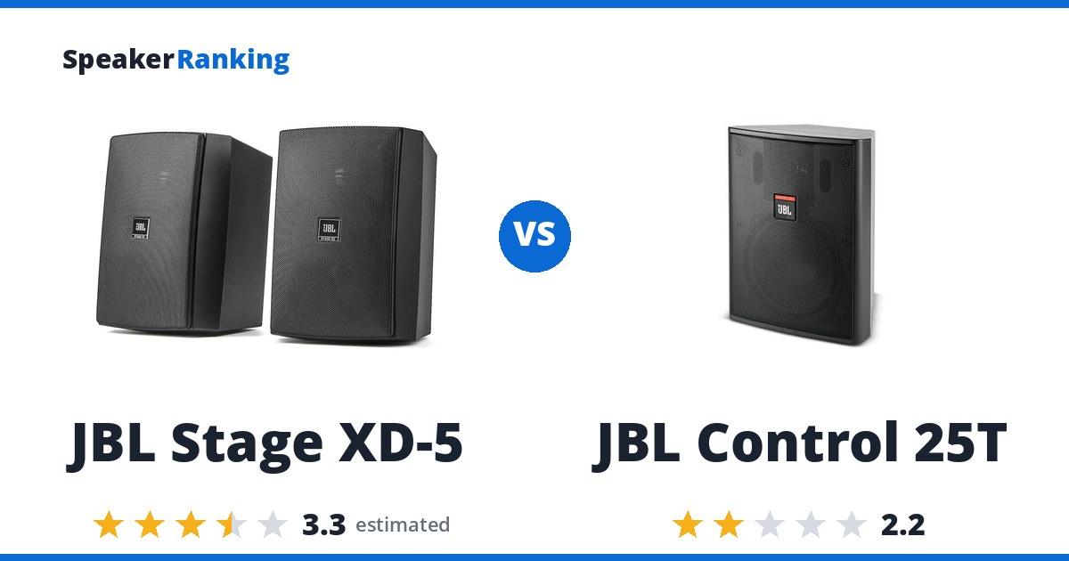 JBL Stage XD-5 vs JBL Control 25T