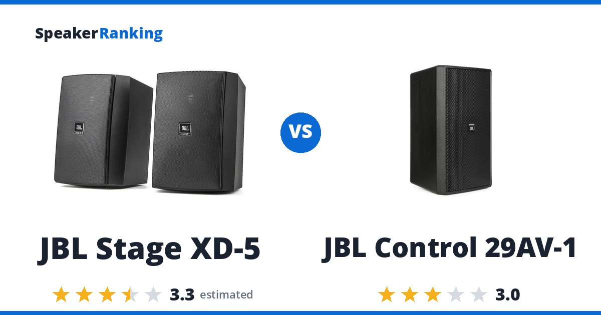 JBL Stage XD-5 vs JBL Control 29AV-1