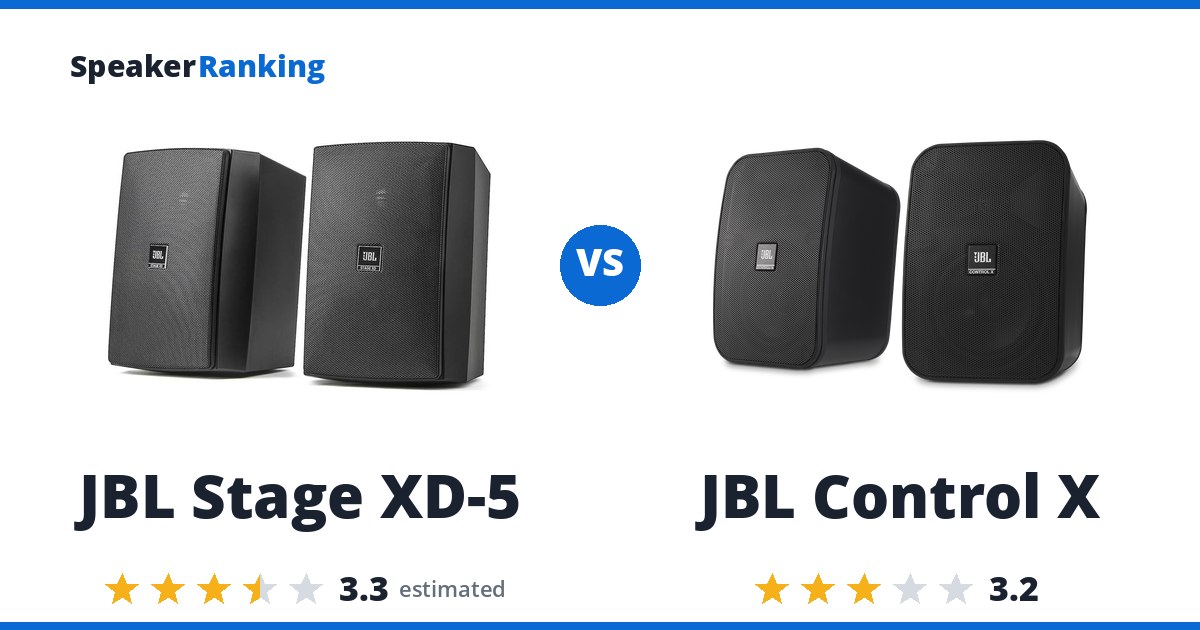 JBL Stage XD-5 vs JBL Control X