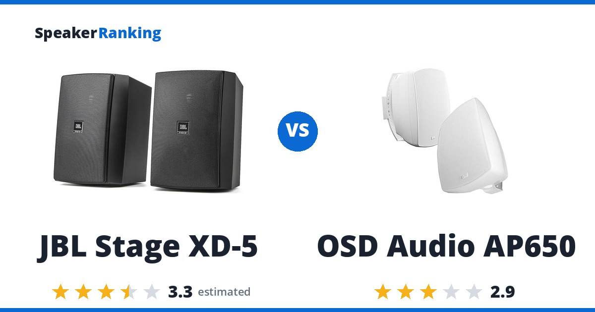 JBL Stage XD-5 vs OSD Audio AP650