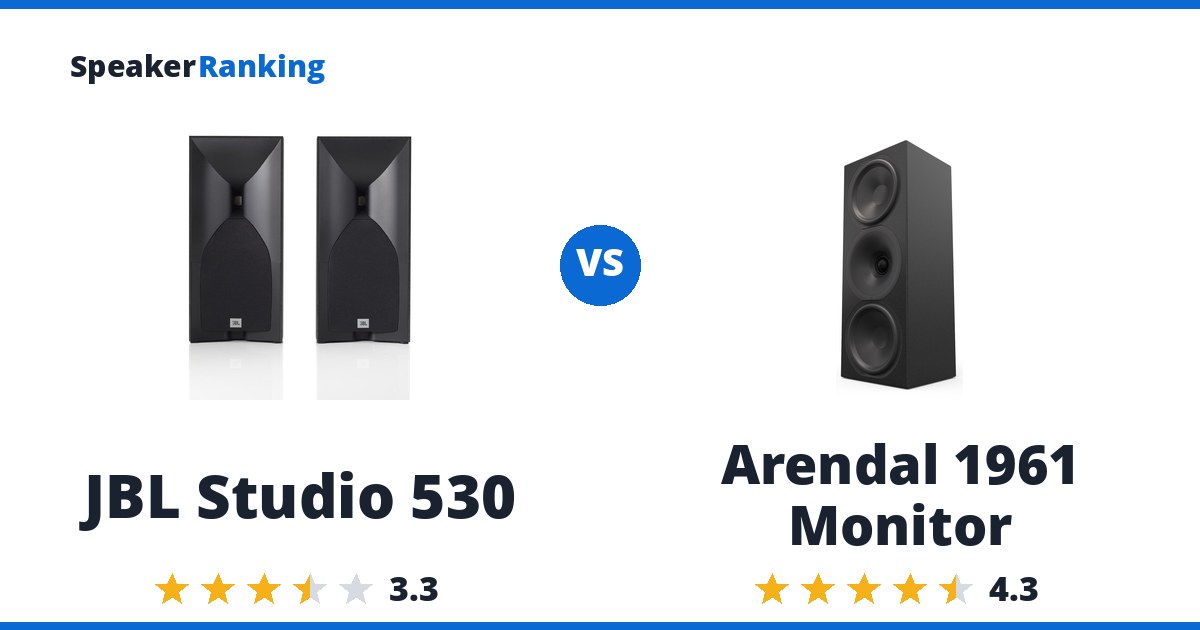 JBL Studio 530 vs Arendal 1961 Monitor