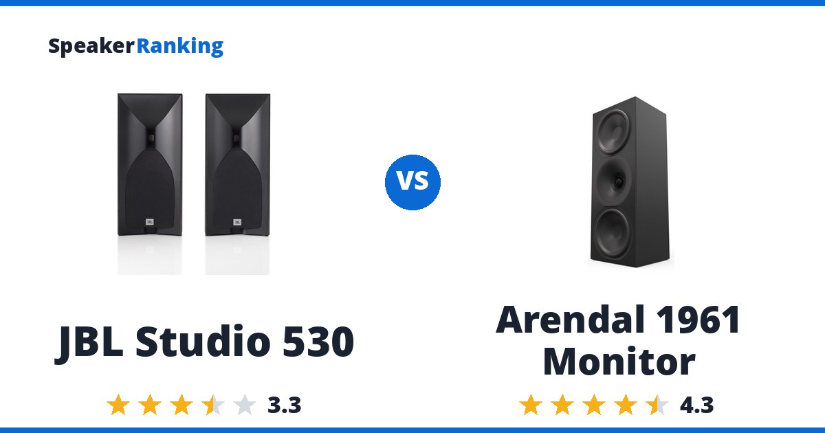 JBL Studio 530 vs Arendal 1961 Monitor