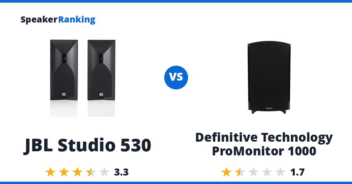 JBL Studio 530 vs Definitive Technology ProMonitor 1000