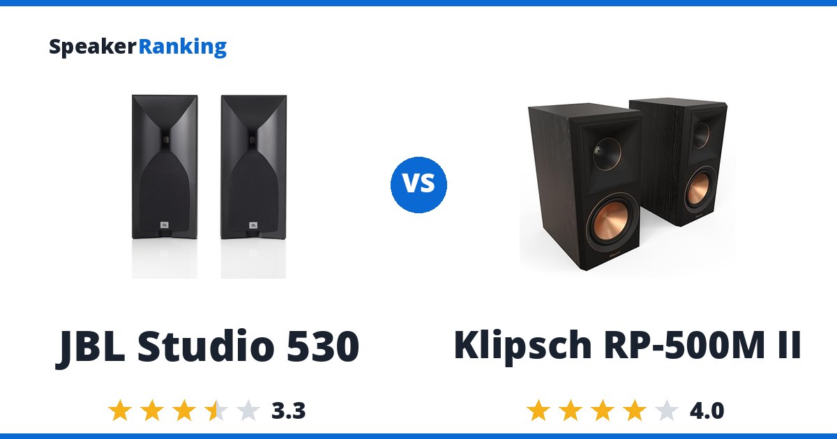 JBL Studio 530 vs Klipsch RP-500M II