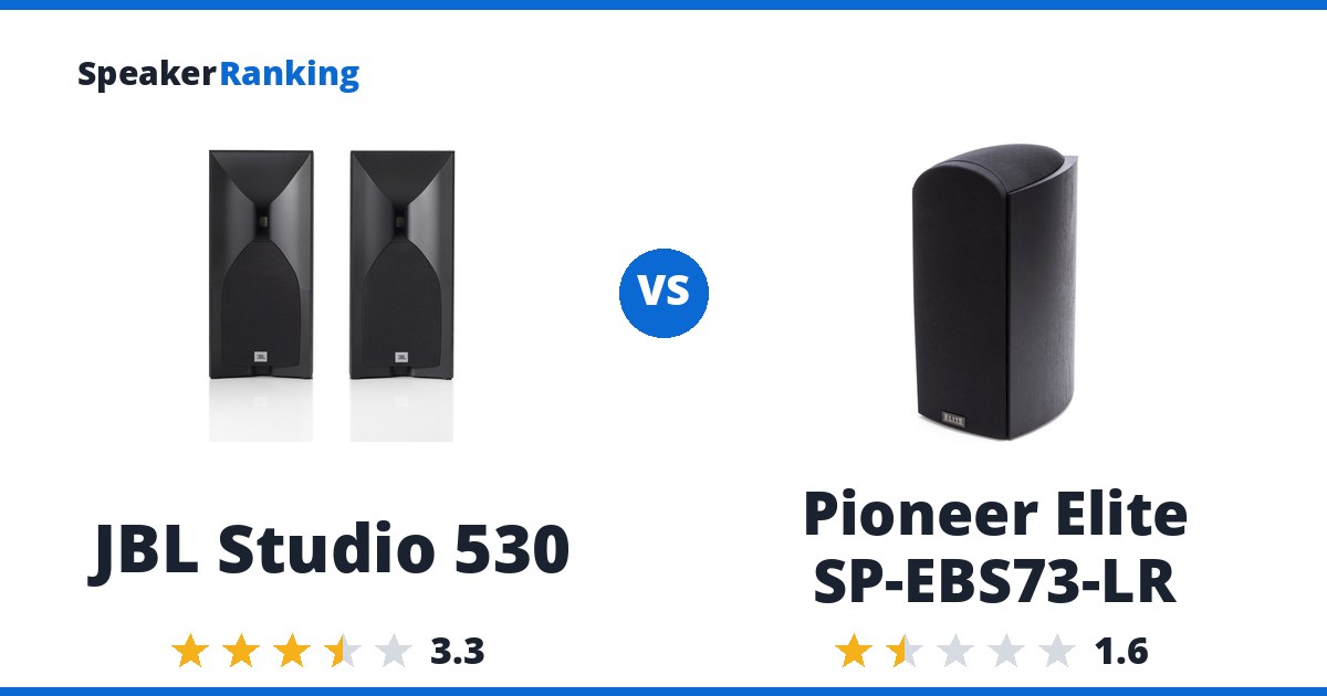 JBL Studio 530 vs Pioneer Elite SP-EBS73-LR