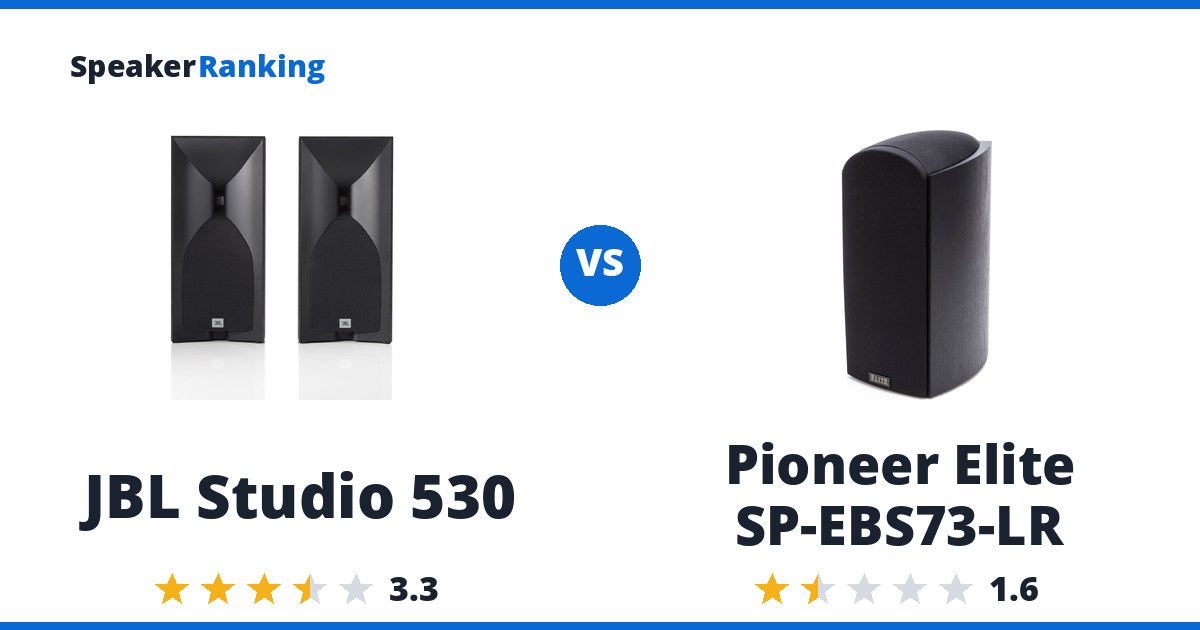 JBL Studio 530 vs Pioneer Elite SP-EBS73-LR