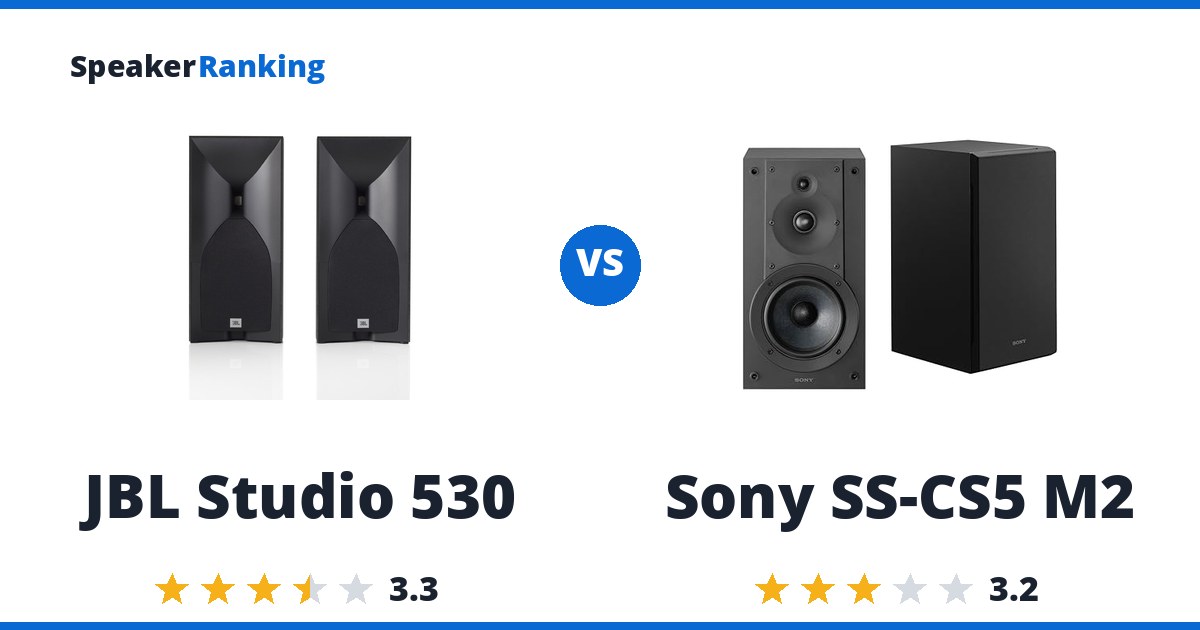 JBL Studio 530 vs Sony SS-CS5 M2
