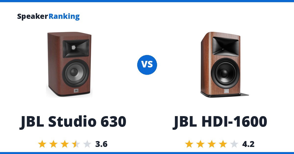 JBL Studio 630 vs JBL HDI-1600