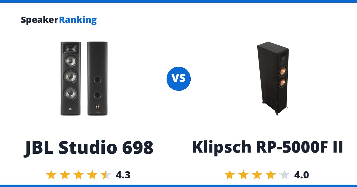 JBL Studio 698 vs Klipsch RP-5000F II