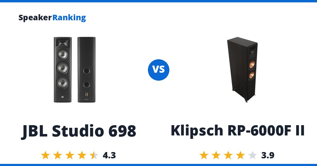 JBL Studio 698 vs Klipsch RP-6000F II
