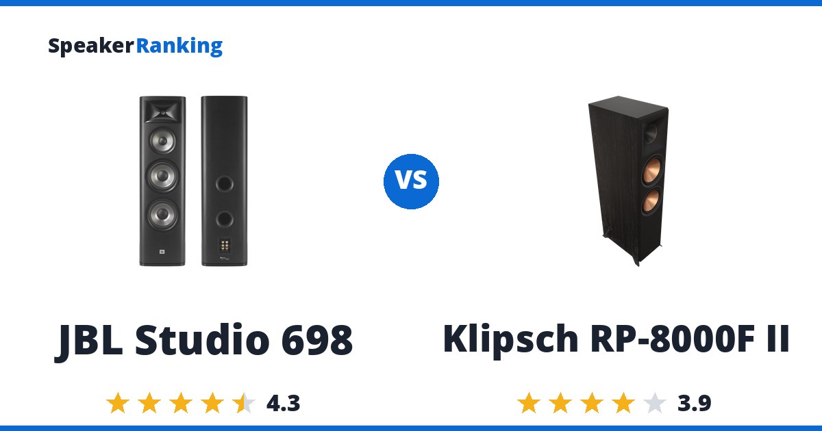 JBL Studio 698 vs Klipsch RP-8000F II