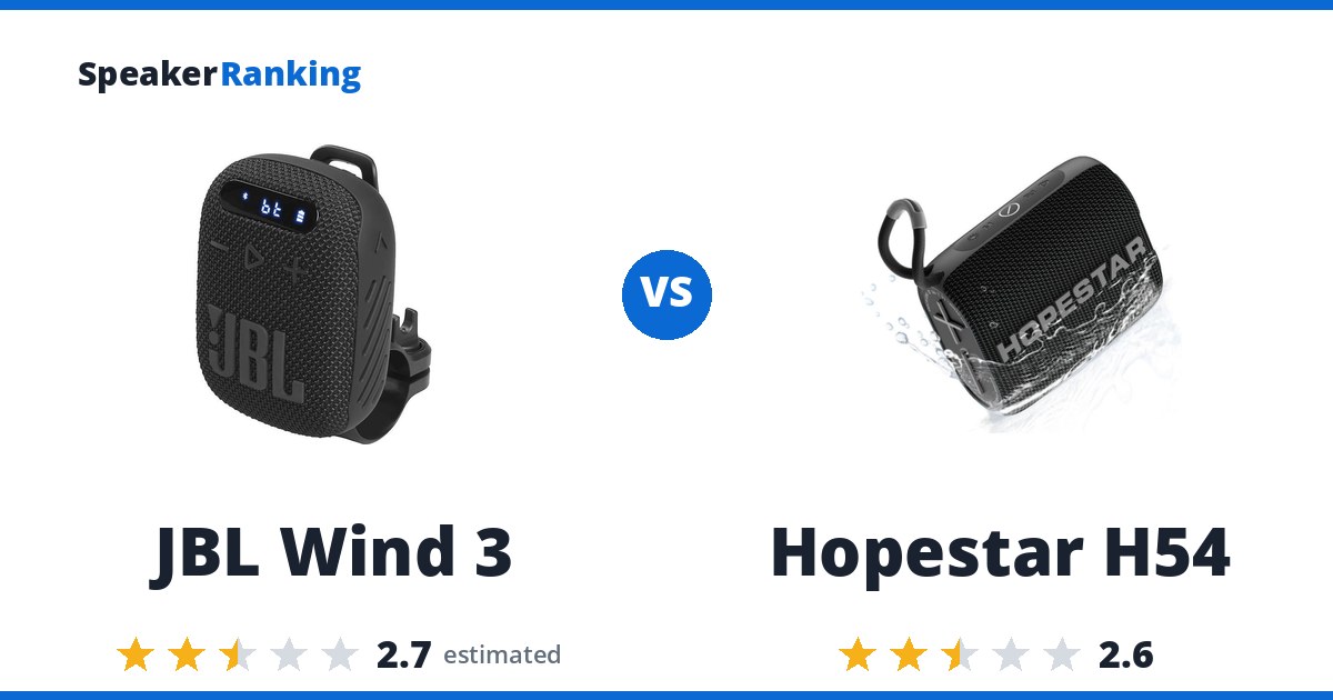 JBL Wind 3 vs Hopestar H54