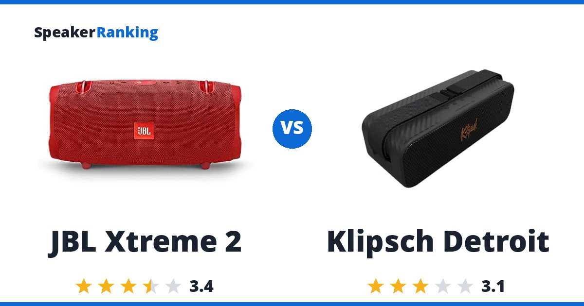 JBL Xtreme 2 vs Klipsch Detroit