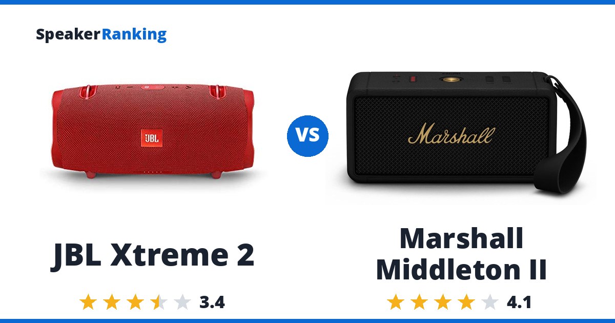 JBL Xtreme 2 vs Marshall Middleton II