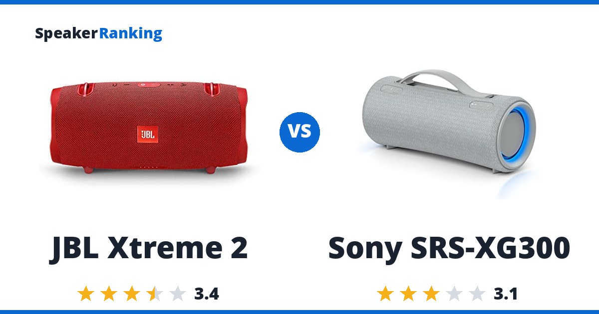 JBL Xtreme 2 vs Sony SRS-XG300