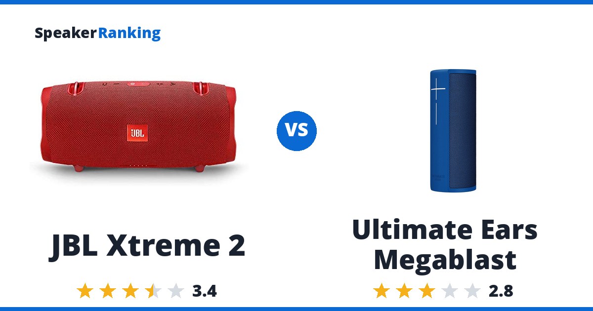 JBL Xtreme 2 vs Ultimate Ears Megablast