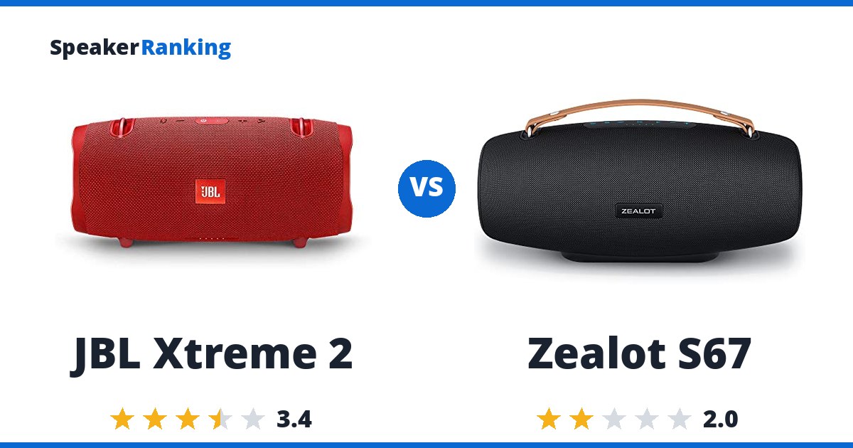JBL Xtreme 2 vs Zealot S67