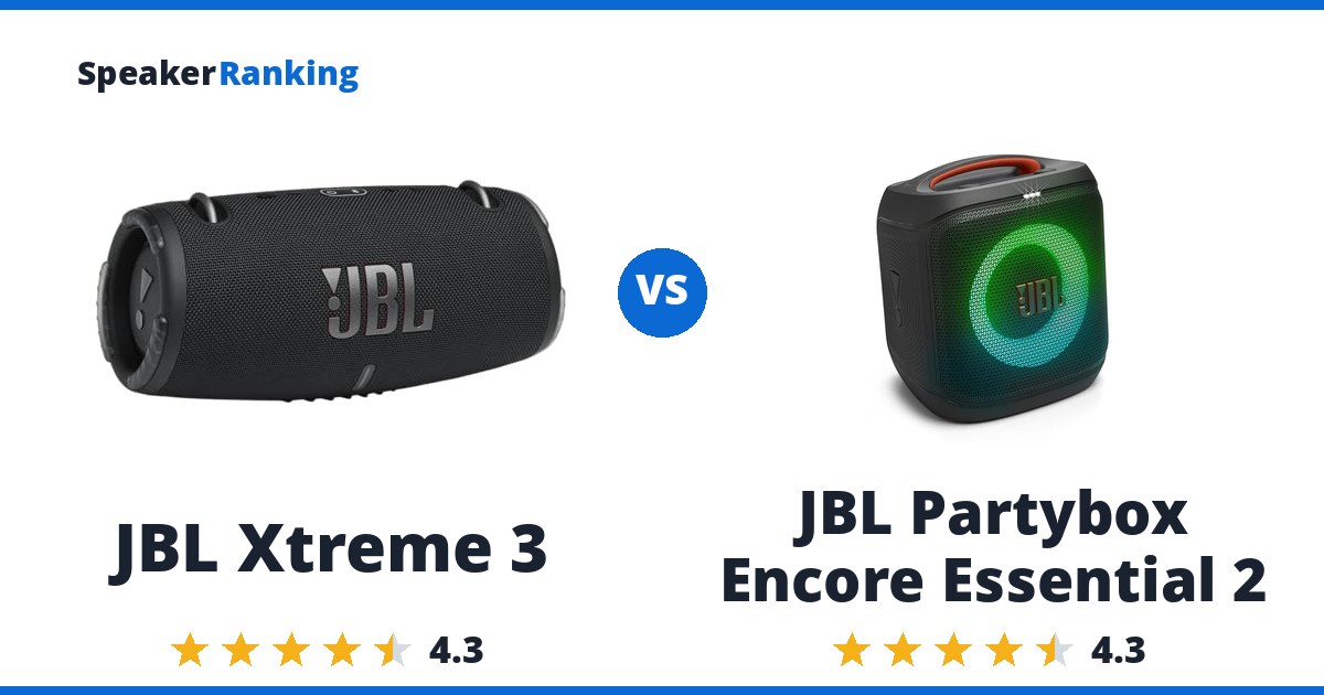 JBL Xtreme 3 vs JBL Partybox Encore Essential 2