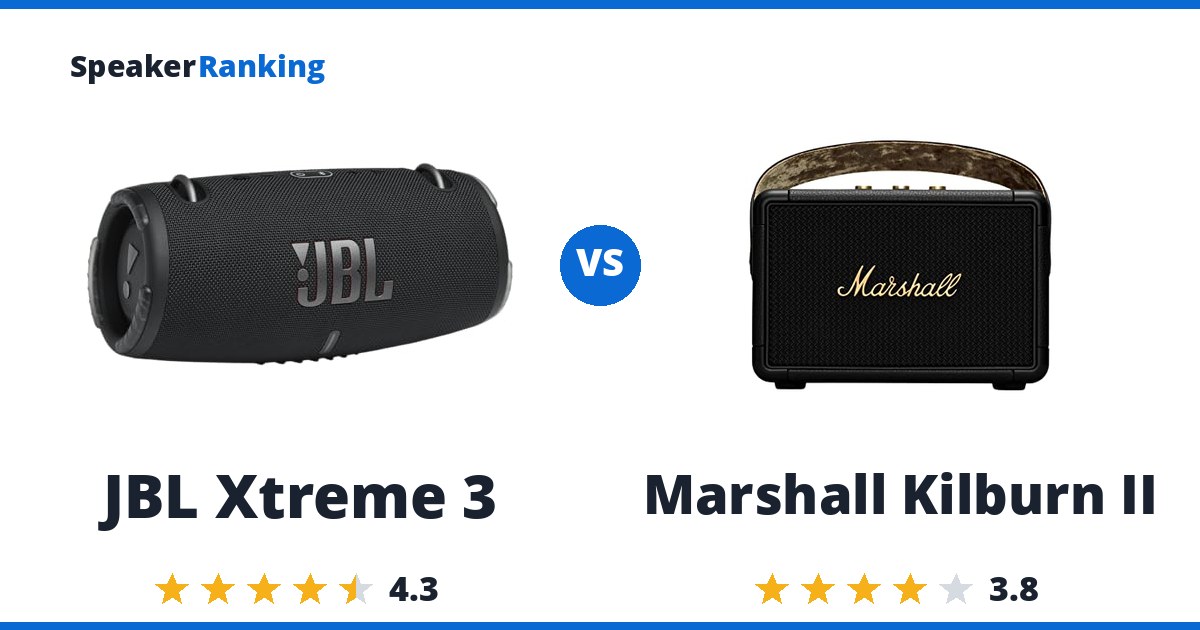 JBL Xtreme 3 vs Marshall Kilburn II